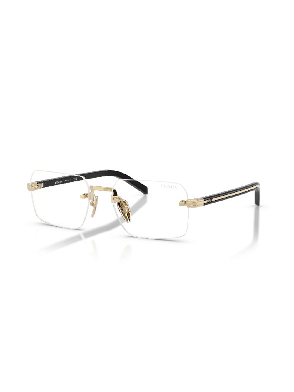 New Prada Men's Sunglasses Gold Metal Frame PR D55S ZVN10W 55